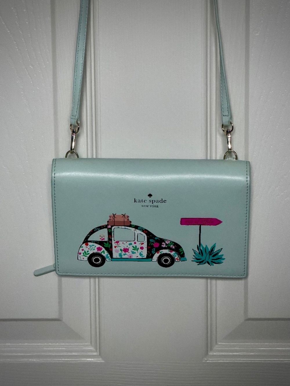 Hard-To-Find Kate Spade “Out of Office” VW Beetle Winni Clutch Crossbody